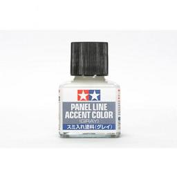 Click here to learn more about the Tamiya America, Inc Panel Line Accent Color 40ml, Grey.