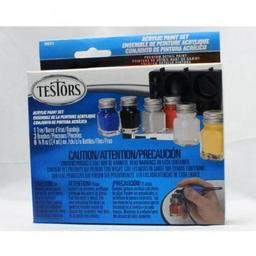Click here to learn more about the Testor Corp. 1/4oz , Acrylic Set, 6pk, Primary Colors.