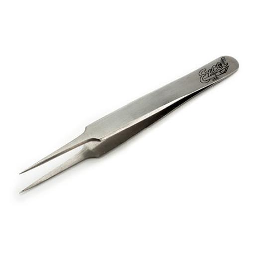 Excel Hobby Blade Corp Straight Point Tweezers, Polished