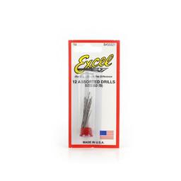 Click here to learn more about the Excel Hobby Blade Corp Drill Bit Assorted,#52-70 (12), carded.