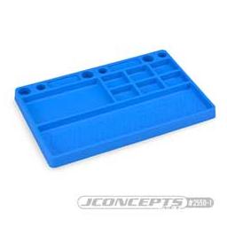 Click here to learn more about the JConcepts, Inc. Parts Tray, Rubber Material, Blue.