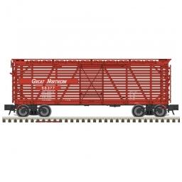 Click here to learn more about the Atlas O, LLC O Trainman 40'' Stock Car, GN (2R).