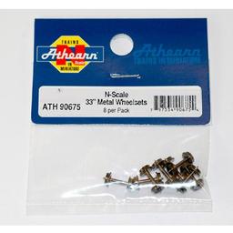 Click here to learn more about the Athearn N 33" Metal Wheel Set (8).