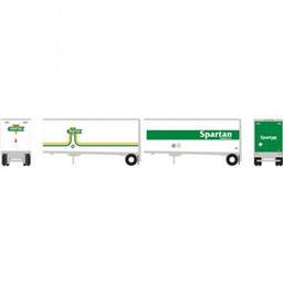Click here to learn more about the Athearn N RTR 28'' Trailer w/Dolly, Spartan (2).