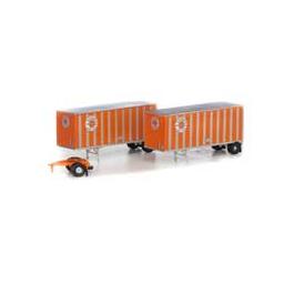 Click here to learn more about the Athearn N RTR 28'' Trailer w/Dolly, Ringsby (2).