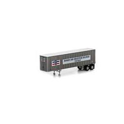 Click here to learn more about the Athearn N 40'' Exterior Post Trailer, BAR #201009.