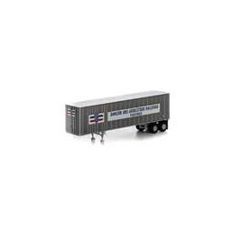 Click here to learn more about the Athearn N 40'' Exterior Post Trailer, BAR #201011.