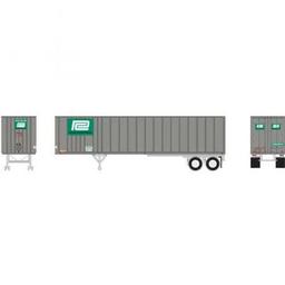 Click here to learn more about the Athearn N 40'' Exterior Post Trailer, PC #292158.