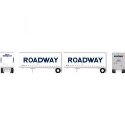 Click here to learn more about the Athearn N 28'' Trailers w/Dolly, Roadway/Smooth (2).