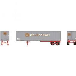 Click here to learn more about the Athearn N 40'' Fruehauf Z-Van Smooth Trailer,Clinchfield#1.