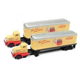 Click here to learn more about the Classic Metal Works N White WC22 Tractor/Trailer Set, Coca Cola (2).