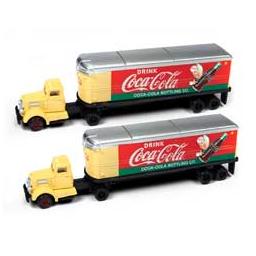 Click here to learn more about the Classic Metal Works N White WC22 TractorTrailer Set,Coke/Yellow/Red(2).