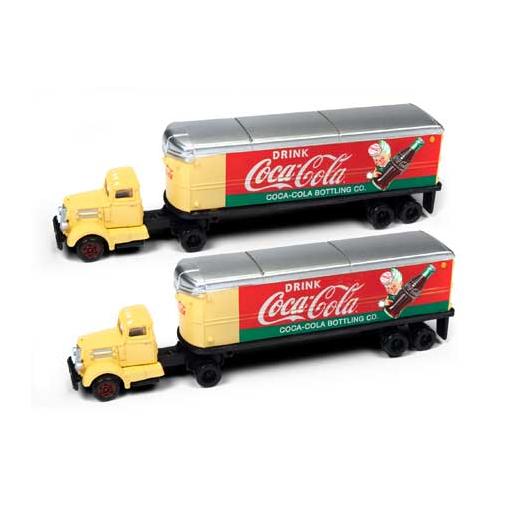 Classic Metal Works N White WC22 TractorTrailer Set,Coke/Yellow/Red(2)