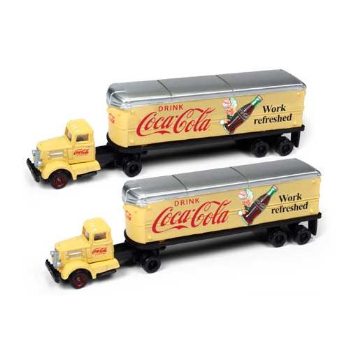 Classic Metal Works N White WC22 TractorTrailer Set,Coke/White/Red (2)