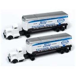 Click here to learn more about the Classic Metal Works N White WC22 TractorTrailer Set,Ford ExchEngine(2).