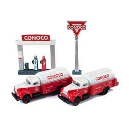 Click here to learn more about the Classic Metal Works N IH R-190 Tank Truck, Conoco w/Sign & Gas Pump(2).