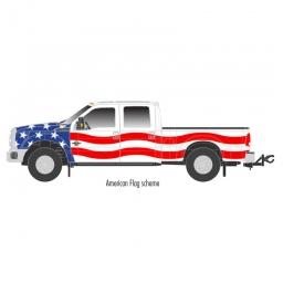 Click here to learn more about the Atlas O, LLC O Ford F-250 Pickup Truck, American Flag Scheme.
