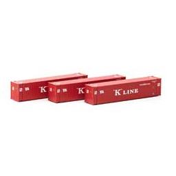 Click here to learn more about the Athearn N 45'' Container, K-Line (3).