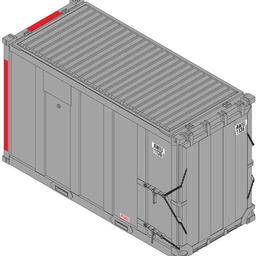 Click here to learn more about the Atlas Model Railroad N Trainman 20'' Hi-Cube MSW Container, AWIU #6 (4).
