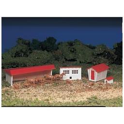 Click here to learn more about the Bachmann Industries HO Snap KIT Farm Building w/Animals.