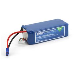 Click here to learn more about the E-flite 4000mAh 6S 22.2V 30C LiPo, 12AWG EC3.