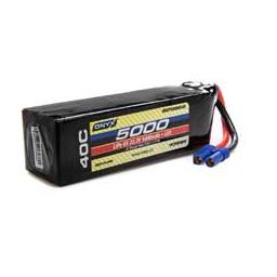 Click here to learn more about the ONYX 5000mAh 6S 22.2V 40C LiPo, EC5, LED.