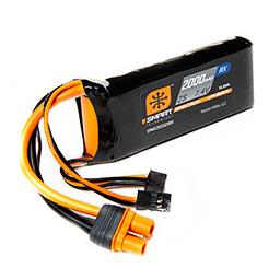 Click here to learn more about the Spektrum 2000mAh 2S 7.4V Smart LiPo Receiver Battery; IC3.