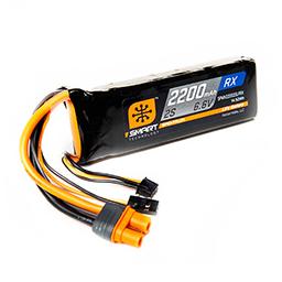 Click here to learn more about the Spektrum 2200mAh 2S 6.6V Smart LiFe Receiver Battery; IC3.