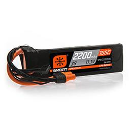 Click here to learn more about the Spektrum 2200mAh 3S 11.1V 100C Smart LiPo Battery; IC3.