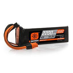 Click here to learn more about the Spektrum 2200mAh 4S 14.8V 100C Smart LiPo Battery; IC3.