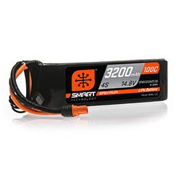 Click here to learn more about the Spektrum 3200mAh 4S 14.8V 100C Smart LiPo Battery; IC3.