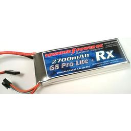 Click here to learn more about the Thunder Power RC 2700mAh 2S 7.4V G8 Pro Lite+ Rx LiPo.