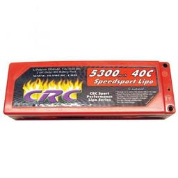 Click here to learn more about the Calandra Racing Concepts (CRC) 7.4 V 5300mAh 2S 40C Lipo Battery w/ Bullet Conn.