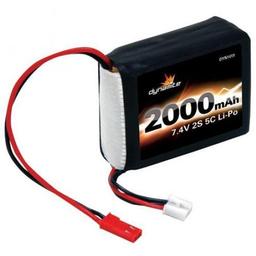 Click here to learn more about the Dynamite 7.4V 2000mAh 2S 5C LiPo Receiver Pack: 1/8.