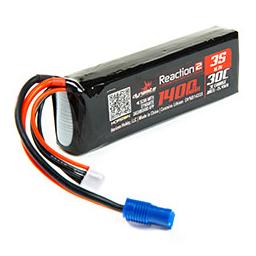 Click here to learn more about the Dynamite Reaction2 11.1V 1400mAh 3S 30C LiPo,Long:EC3 Minis.