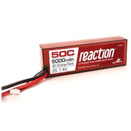 Click here to learn more about the Dynamite Reaction 7.4V 5000mAh 2S 50C LiPo, Hardcase: EC3.