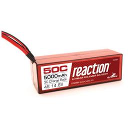 Click here to learn more about the Dynamite Reaction 14.8V 5000mAh 4S 50C LiPo, Hardcase: EC5.
