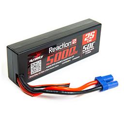 Click here to learn more about the Dynamite Reaction2 7.4V 5000mAh 2S 50C LiPo, Hardcase: EC5.