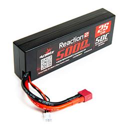 Click here to learn more about the Dynamite Reaction2 7.4V 5000mAh 2S 50C LiPo, Hardcase:Deans.