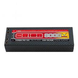 Click here to learn more about the Team Orion USA Carbon V-Max 7.6V 8000 2S 110C LiPo, Tubes.