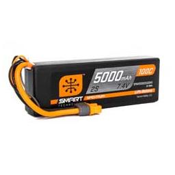Click here to learn more about the Spektrum 5000mAh 2S 7.4V 100C Smart LiPo Hardcase; IC3.