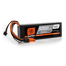 Click here to learn more about the Spektrum 5000mAh 2S 7.4V 50C Smart LiPo Hardcase; IC5.