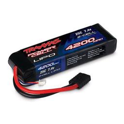 Click here to learn more about the Traxxas 25C 7.4V 2S 2-Cell 4200mAh Lipo Battery.