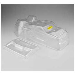 Click here to learn more about the JConcepts, Inc. F2 Finnisher Clear Body w/ Rear Spoiler: T6.1.