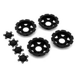 Click here to learn more about the JConcepts, Inc. Tracker Wheel Discs (4 pcs) - Black.