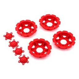 Click here to learn more about the JConcepts, Inc. Tracker Wheel Discs (4 pcs) - Red.