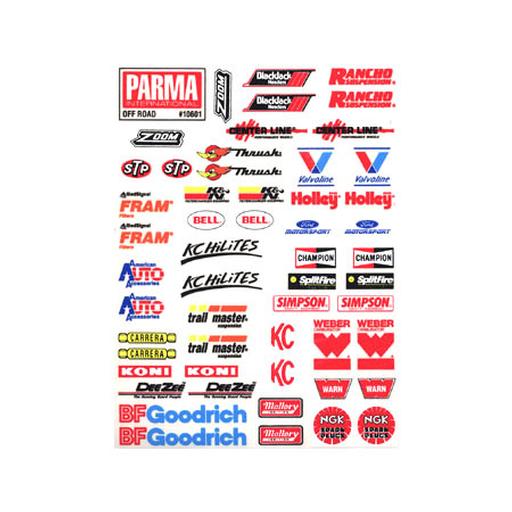 Parma Off-Road Sponsor Decal Sheet