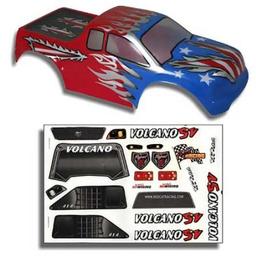 Click here to learn more about the Redcat Racing 1/10 Truck Body Red, White, and Blue: Volcano.
