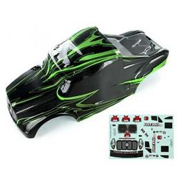Click here to learn more about the Redcat Racing 1/10 Semi Truck Body Grey/Green: Tornado Epx/Pro.