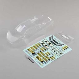 Click here to learn more about the Team Losi Racing Body Set, Clear, w/Stickers: 22T 4.0.